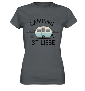 Camping ist Liebe – Charmantes Design für Naturfreunde - Ladies Premium Shirt Bright Lights Arts