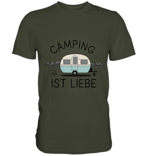 Camping ist Liebe – Charmantes Design für Naturfreunde - Premium Shirt Bright Lights Arts
