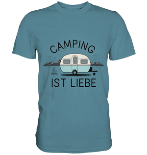 Camping ist Liebe – Charmantes Design für Naturfreunde - Premium Shirt Bright Lights Arts