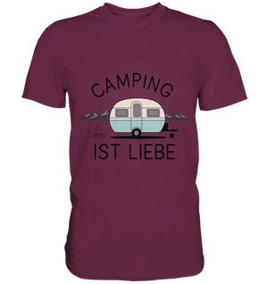Camping ist Liebe – Charmantes Design für Naturfreunde - Premium Shirt Bright Lights Arts