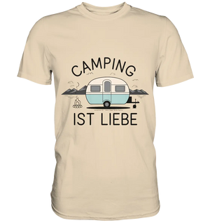 Camping ist Liebe – Charmantes Design für Naturfreunde - Premium Shirt Bright Lights Arts