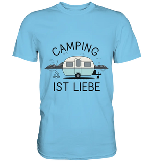 Camping ist Liebe – Charmantes Design für Naturfreunde - Premium Shirt Bright Lights Arts