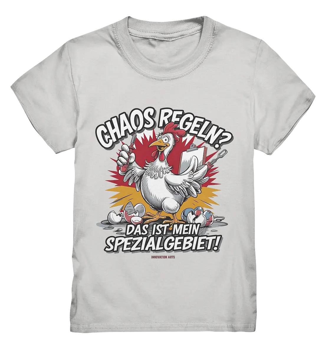 Chaos regeln? Das ist mein Spezialgebiet! – Humorvolles Huhn-Design - Kids Premium Shirt Bright Lights Arts