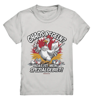 Chaos regeln? Das ist mein Spezialgebiet! – Humorvolles Huhn-Design - Kids Premium Shirt Bright Lights Arts