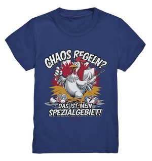 Chaos regeln? Das ist mein Spezialgebiet! – Humorvolles Huhn-Design - Kids Premium Shirt Bright Lights Arts