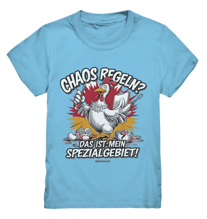 Chaos regeln? Das ist mein Spezialgebiet! – Humorvolles Huhn-Design - Kids Premium Shirt Bright Lights Arts