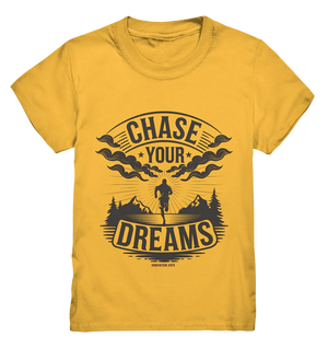 Chase Your Dreams – Motivation trifft kreatives Design - Kids Premium Shirt Bright Lights Arts