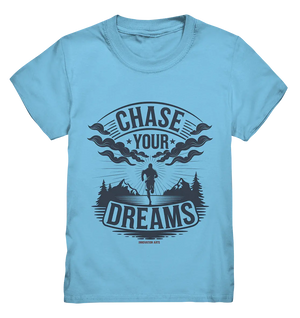 Chase Your Dreams – Motivation trifft kreatives Design - Kids Premium Shirt Bright Lights Arts