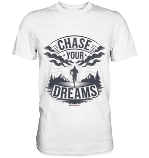 Chase Your Dreams – Motivation trifft kreatives Design - Premium Shirt Bright Lights Arts