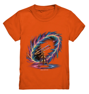Cosmic Telescope Adventure - Kids Premium Shirt Bright Lights Arts