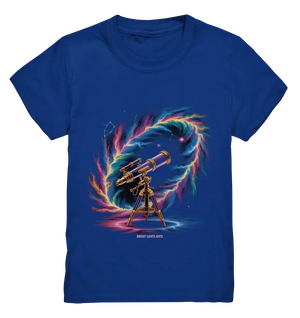 Cosmic Telescope Adventure - Kids Premium Shirt Bright Lights Arts