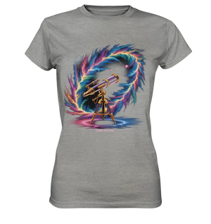 Cosmic Telescope Adventure - Ladies Premium Shirt Bright Lights Arts