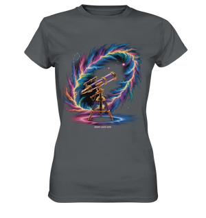 Cosmic Telescope Adventure - Ladies Premium Shirt Bright Lights Arts