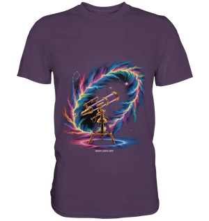 Cosmic Telescope Adventure - Premium Shirt Bright Lights Arts