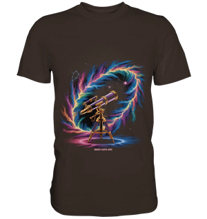 Cosmic Telescope Adventure - Premium Shirt Bright Lights Arts