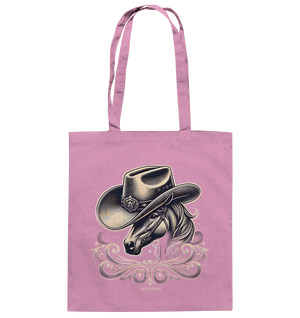 Cowboy Spirit – Detailreiches Western-Design mit Pferdekopf - Baumwolltasche Bright Lights Arts