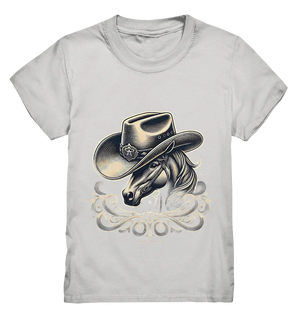 Cowboy Spirit – Detailreiches Western-Design mit Pferdekopf - Kids Premium Shirt Bright Lights Arts