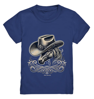 Cowboy Spirit – Detailreiches Western-Design mit Pferdekopf - Kids Premium Shirt Bright Lights Arts