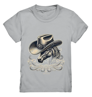 Cowboy Spirit – Detailreiches Western-Design mit Pferdekopf - Kids Premium Shirt Bright Lights Arts