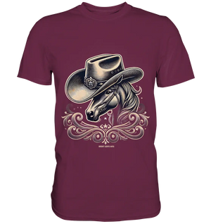 Cowboy Spirit – Detailreiches Western-Design mit Pferdekopf - Premium Shirt Bright Lights Arts