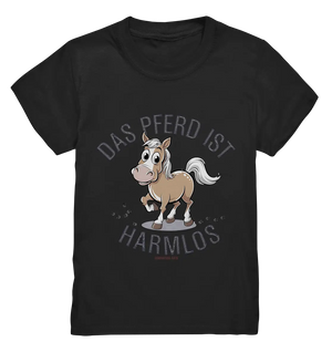 Das Pferd ist harmlos – Humorvolles Cartoon-Design - Kids Premium Shirt Bright Lights Arts