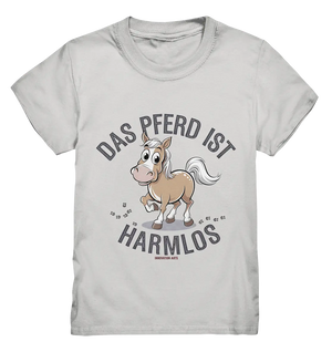 Das Pferd ist harmlos – Humorvolles Cartoon-Design - Kids Premium Shirt Bright Lights Arts