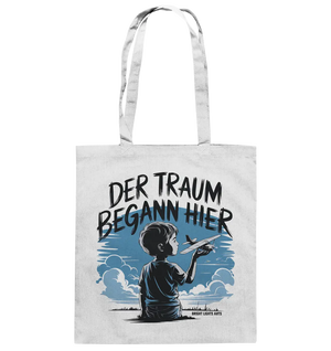 Der Traum begann hier – Inspiration & Kindheitserinnerungen - Baumwolltasche Bright Lights Arts