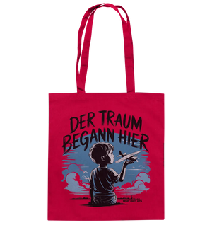 Der Traum begann hier – Inspiration & Kindheitserinnerungen - Baumwolltasche Bright Lights Arts