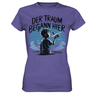 Der Traum begann hier – Inspiration & Kindheitserinnerungen - Ladies Premium Shirt Bright Lights Arts