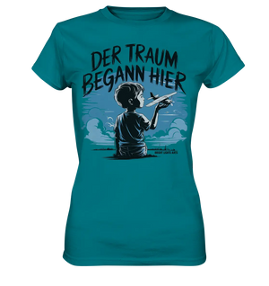 Der Traum begann hier – Inspiration & Kindheitserinnerungen - Ladies Premium Shirt Bright Lights Arts