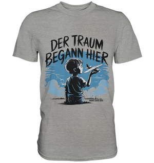 Der Traum begann hier – Inspiration & Kindheitserinnerungen - Premium Shirt Bright Lights Arts