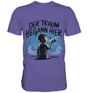 Der Traum begann hier – Inspiration & Kindheitserinnerungen - Premium Shirt Bright Lights Arts