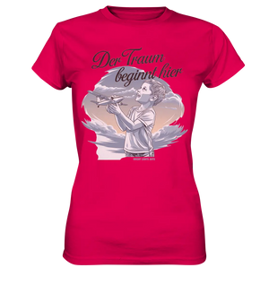 Der Traum beginnt hier – Inspiration & Kindheitserinnerungen - Ladies Premium Shirt Bright Lights Arts