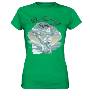 Der Traum beginnt hier – Inspiration & Kindheitserinnerungen - Ladies Premium Shirt Bright Lights Arts