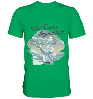Der Traum beginnt hier – Inspiration & Kindheitserinnerungen - Premium Shirt Bright Lights Arts