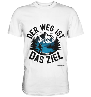 Der Weg ist das Ziel – Abenteuer & Natur erleben - Premium Shirt Bright Lights Arts