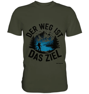 Der Weg ist das Ziel – Abenteuer & Natur erleben - Premium Shirt Bright Lights Arts