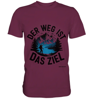 Der Weg ist das Ziel – Abenteuer & Natur erleben - Premium Shirt Bright Lights Arts