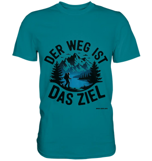 Der Weg ist das Ziel – Abenteuer & Natur erleben - Premium Shirt Bright Lights Arts