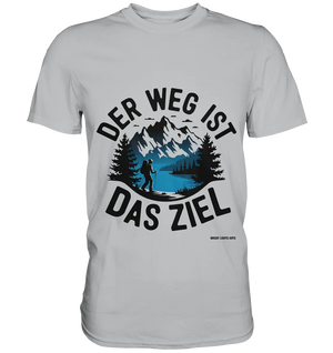Der Weg ist das Ziel – Abenteuer & Natur erleben - Premium Shirt Bright Lights Arts