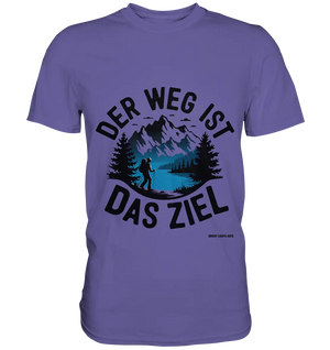 Der Weg ist das Ziel – Abenteuer & Natur erleben - Premium Shirt Bright Lights Arts