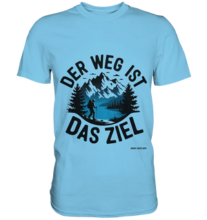 Der Weg ist das Ziel – Abenteuer & Natur erleben - Premium Shirt Bright Lights Arts