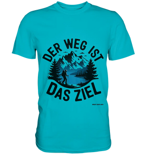 Der Weg ist das Ziel – Abenteuer & Natur erleben - Premium Shirt Bright Lights Arts