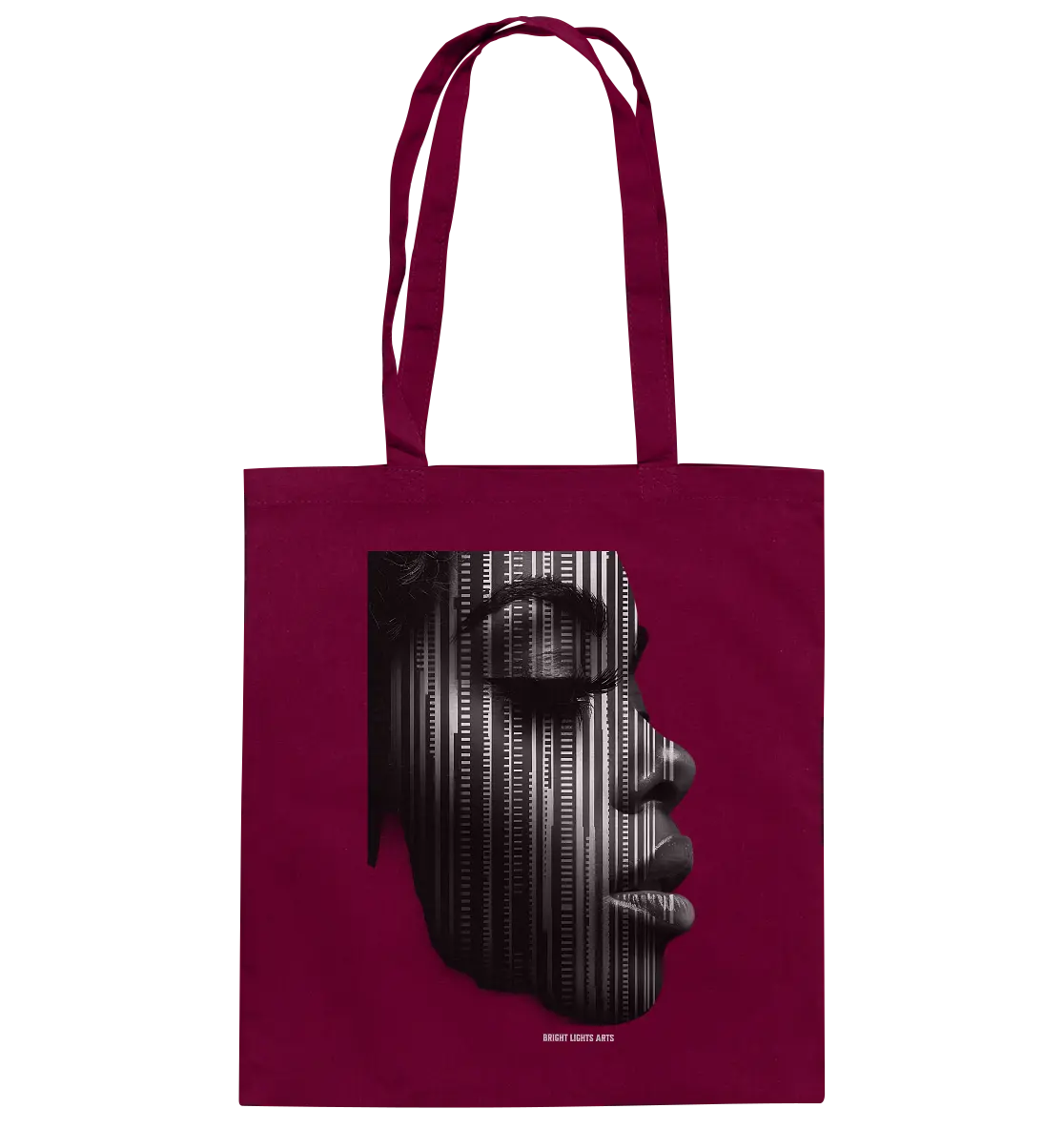 Digitale Identität – Moderne Kunst zwischen Mensch & Code - Baumwolltasche Bright Lights Arts