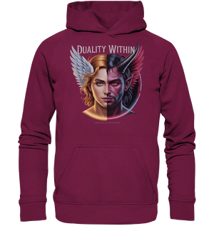 Dualität in uns – Engel & Dämon im Gleichgewicht ???????? - Basic Unisex Hoodie - Bright Lights Arts