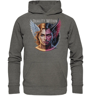 Dualität in uns – Engel & Dämon im Gleichgewicht ???????? - Basic Unisex Hoodie - Bright Lights Arts