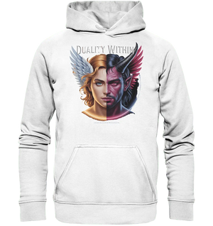 Dualität in uns – Engel & Dämon im Gleichgewicht ???????? - Basic Unisex Hoodie - Bright Lights Arts