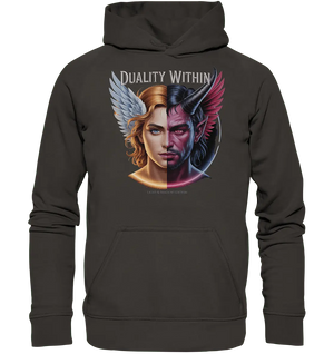 Dualität in uns – Engel & Dämon im Gleichgewicht ???????? - Basic Unisex Hoodie - Bright Lights Arts