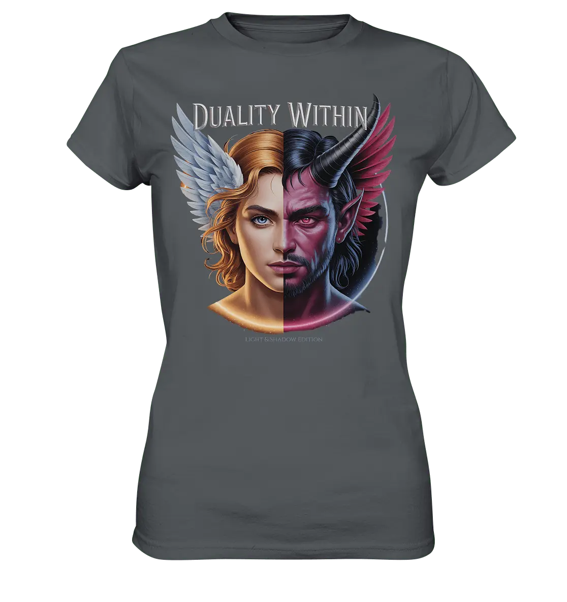 Dualität in uns – Engel & Dämon im Gleichgewicht ???????? - Ladies Premium Shirt - Bright Lights Arts