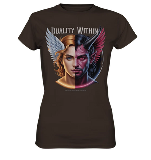 Dualität in uns – Engel & Dämon im Gleichgewicht ???????? - Ladies Premium Shirt - Bright Lights Arts